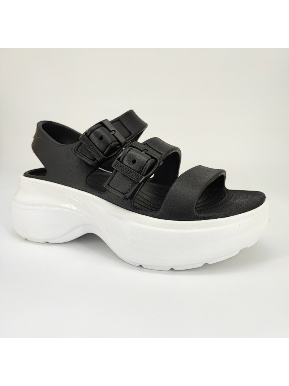 Skechers Foamies Tai Quarter Strap Women's Size 7 US Platform Sandals Black